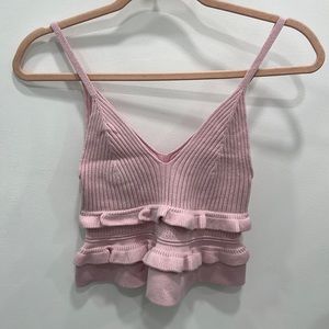 Pink BCBG crop tank size Small